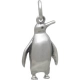 Sterling Silver Proud Penguin Pendant Necklace