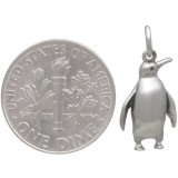 Sterling Silver Proud Penguin Pendant Necklace