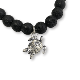 Men’s Sea Turtle Bracelet – Responsibly Sourced Lava + Sterling