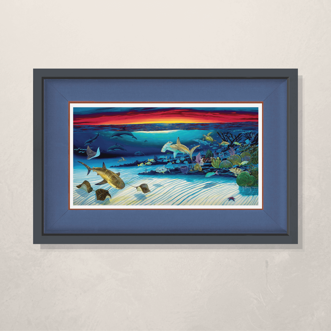 framed Wyland print