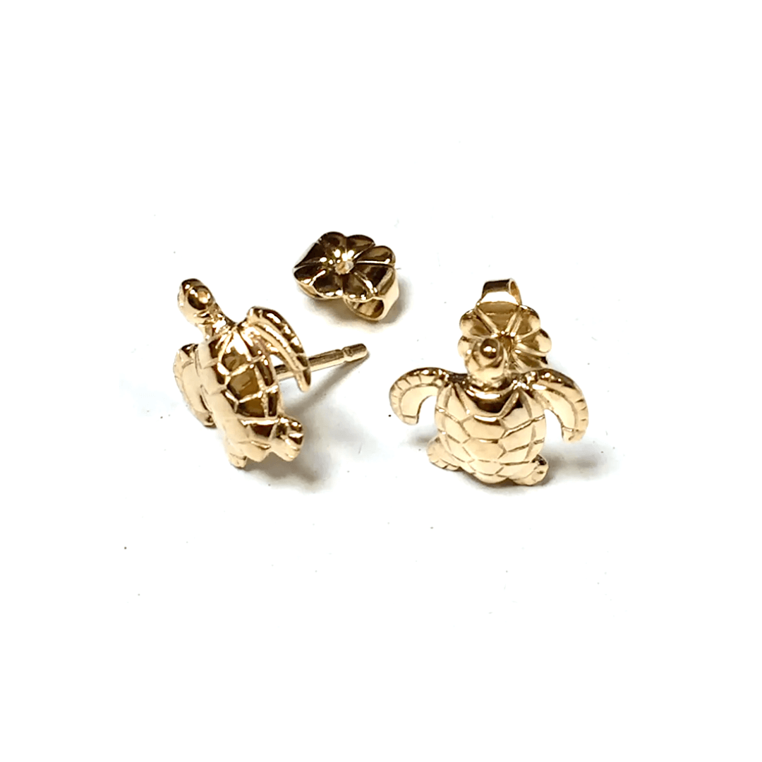 gold post earrings