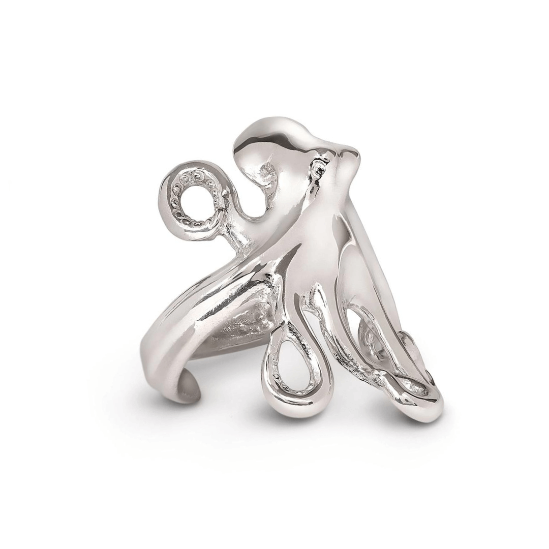 Silver Octopus Ring