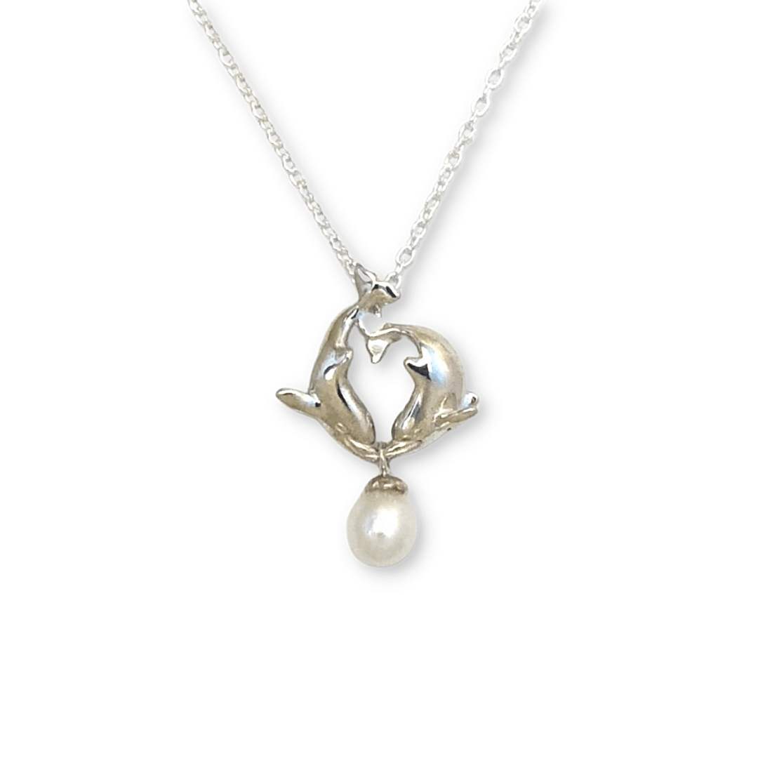 dolphin jewelry with pearl