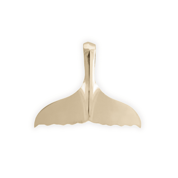 Large Gold Whale Tail Pendant Jewelry