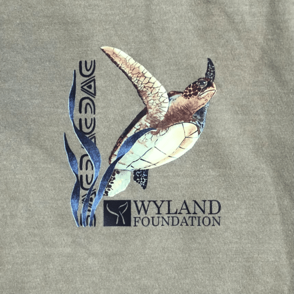 Wyland Sea Turtle Flight T-shirt - Washed-Khaki Garment Dye - Image 4