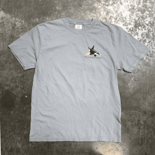 Wyland Orca T-shirt - Soft Granite Garment Dye - Image 5