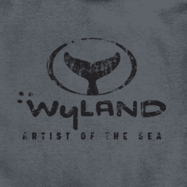 Wyland 'Artist of the Sea' Pullover Hoodie - Dark Grey - Image 5