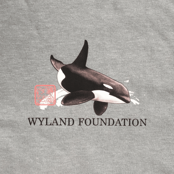 Wyland Orca T-shirt - Soft Granite Garment Dye - Image 3