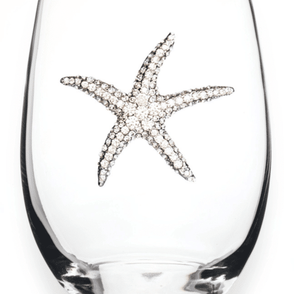 Fabulous Bejeweled Sea Life Stemless Wine Glasses - Choose from 3 Options - Image 4