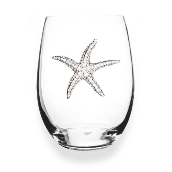 Fabulous Bejeweled Sea Life Stemless Wine Glasses - Choose from 3 Options - Image 7